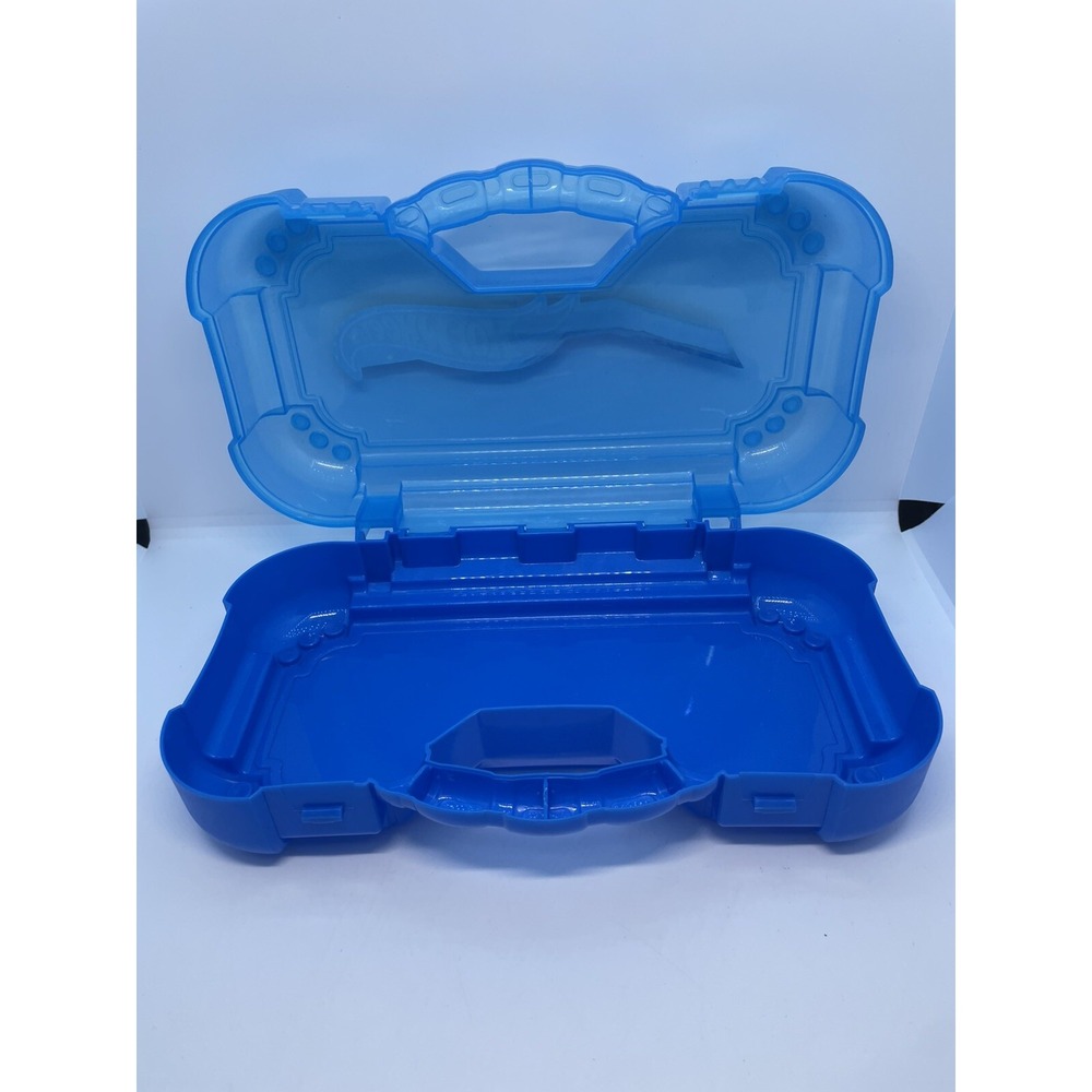 HOT WHEELS Smart Box Car Case Blue Small Hand Held Carrying Case - Picture 4 of 5